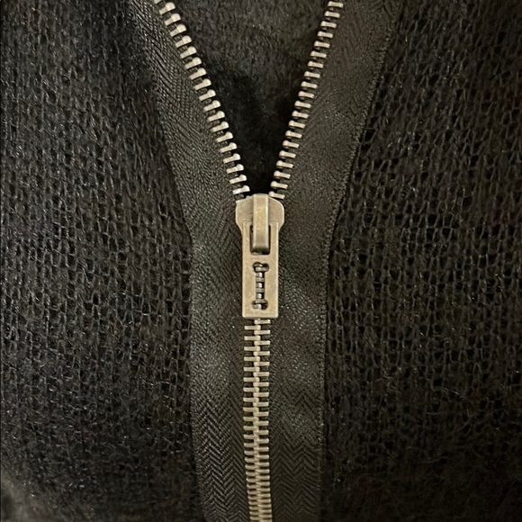 Tripp NYC Black Bomber Jacket with Lace Detailing - Picture 5 of 6